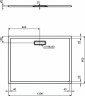 Акриловый поддон для душа Ideal Standard Ultraflat New 120х90 T448301 Белый