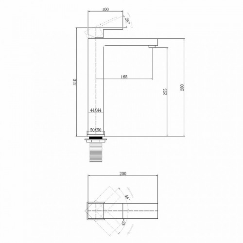 Смеситель для раковины Abber Daheim AF8211W цвет Белый матовый
