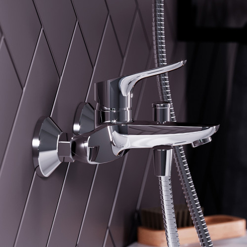 Смеситель для ванны Damixa Jupiter 771000001 Хром латунь на стену