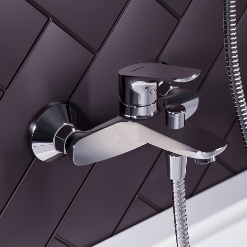 Смеситель для ванны Damixa Jupiter 771000001 Хром латунь на стену