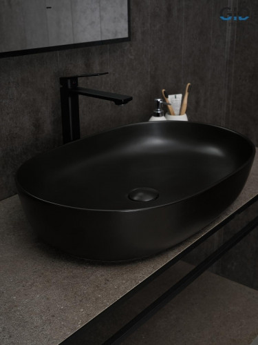 Раковина-чаша Gid Lago 60 Bm1348 53355 цвет Черный матовый