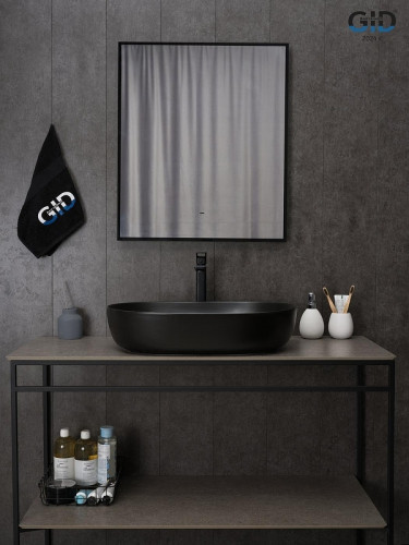 Раковина-чаша Gid Lago 60 Bm1348 53355 цвет Черный матовый