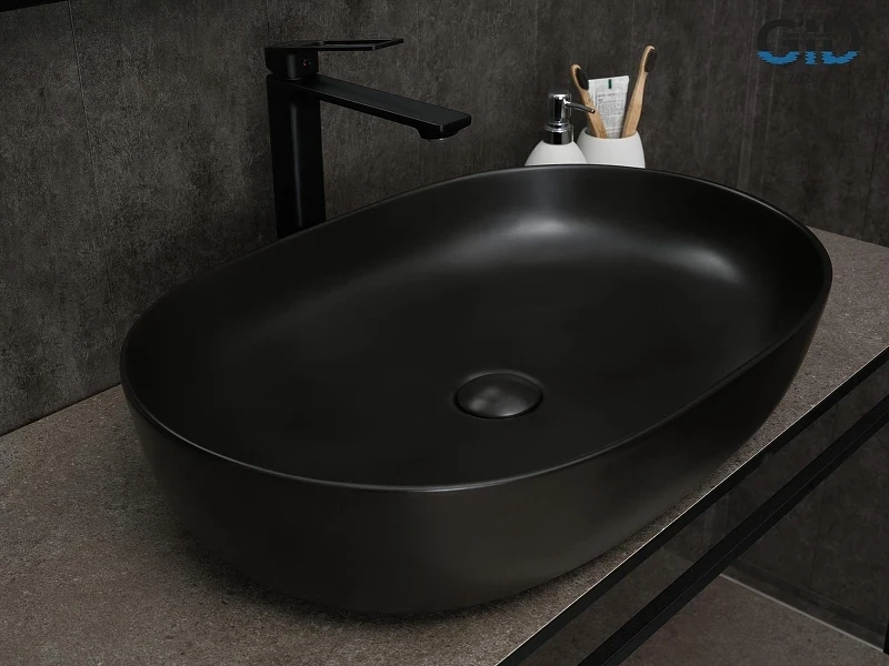 Раковина-чаша Gid Lago 60 Bm1348 53355 цвет Черный матовый