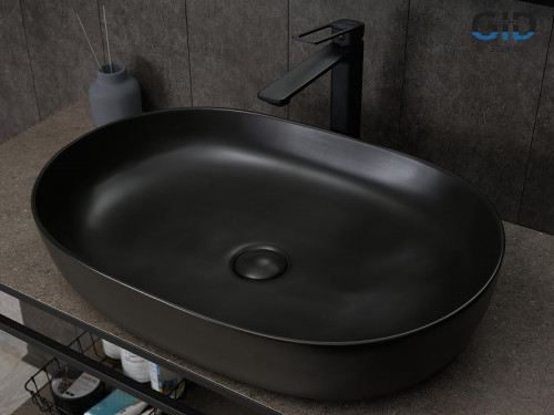 Раковина-чаша Gid Lago 60 Bm1348 53355 цвет Черный матовый