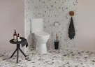 Унитаз компакт Vitra Arkitekt 9754B003-7201 угловой с бачком и сиденьем Микролифт фарфор напольный