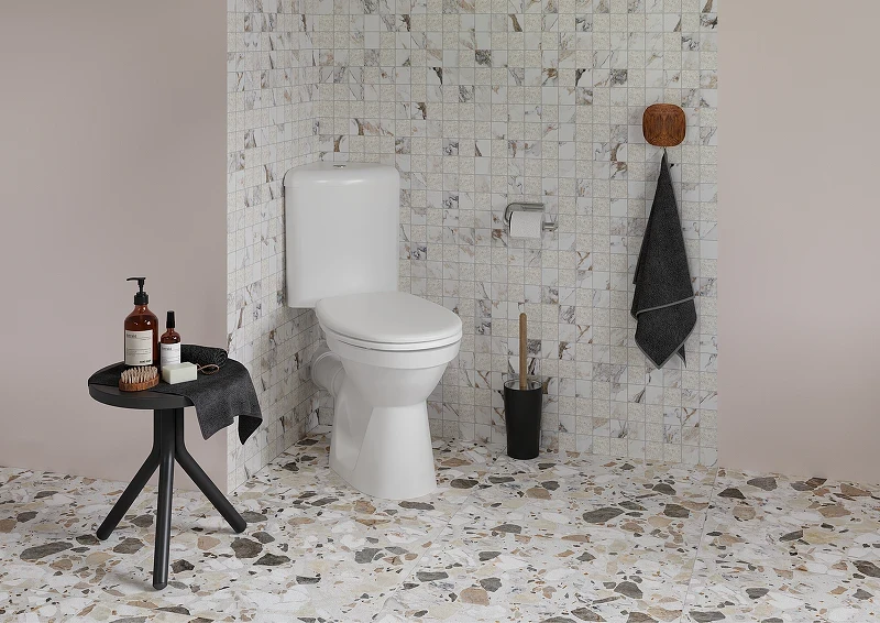 Унитаз компакт Vitra Arkitekt 9754B003-7201 угловой с бачком и сиденьем Микролифт фарфор напольный
