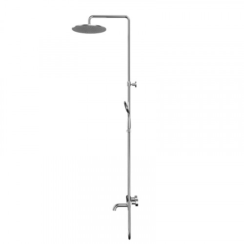 Душевая система Whitecross Y brushed nickel Y1234BASICNIB с термостатом цвет Никель брашированный