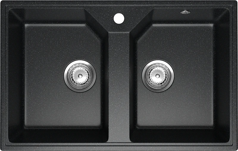 Кухонная мойка Domaci Палермо 77 PR-770-004 цвет Черный