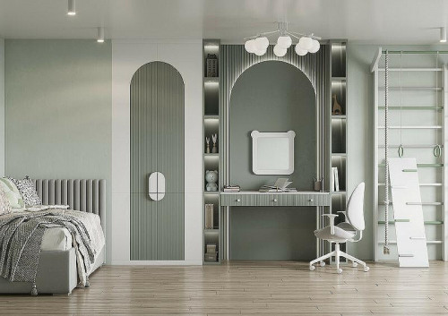 Зеркало Aquaton Каспер Мишка 51 1A283402CRE20 Белое матовое