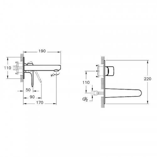Смеситель для раковины Vitra Root Round A42721EXP