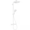 Душевая система Hansgrohe Croma Select S 26890700 с термостатом Белая матовая латунь на стену