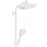 Душевая система Hansgrohe Croma Select S 26890700 с термостатом Белая матовая латунь на стену