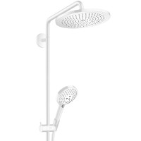Душевая система Hansgrohe Croma Select S 26890700 с термостатом Белая матовая латунь на стену