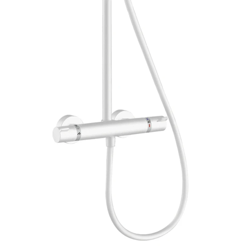 Душевая система Hansgrohe Croma Select S 26890700 с термостатом Белая матовая латунь на стену