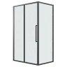 Душевой уголок Grossman Cosmo 120x100 L 120.K33.02.1210.21.02 профиль Черный матовый стекло шиншилла