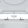 Комплект унитаза с инсталляцией Berges Novum Rimless 043270 с сиденьем Микролифт и Белой Хром глянец клавишей смыва фарфор подвесной