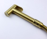 Гигиенический душ со смесителем Bronze de Luxe Element EL28GB Матовое золото Черный латунь на стену