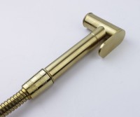 Гигиенический душ со смесителем Bronze de Luxe Element EL28GB Матовое золото Черный латунь на стену