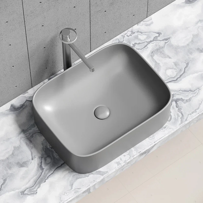 Раковина-чаша Ceramicanova Element 51 CN6052MH Антрацит матовый фарфор накладная