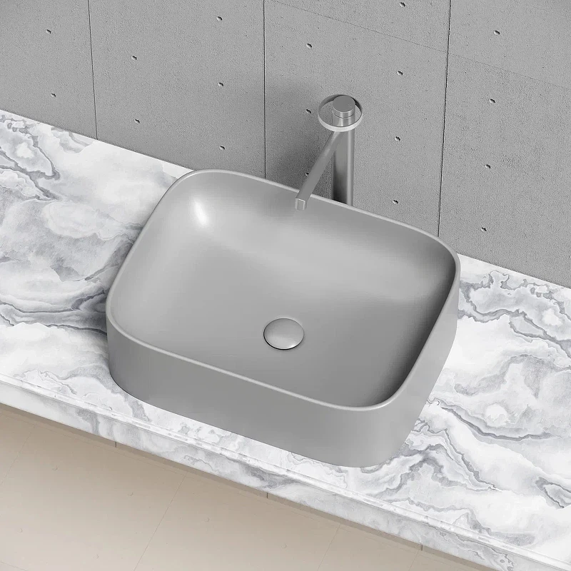 Раковина-чаша Ceramicanova Element 51 CN6052MH Антрацит матовый фарфор накладная