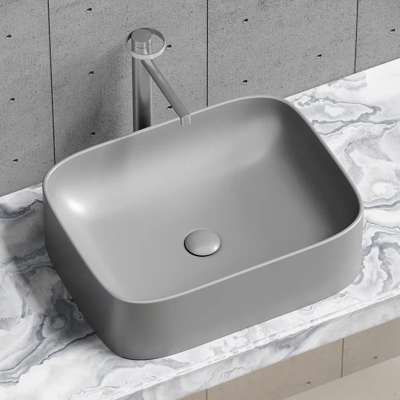 Раковина-чаша Ceramicanova Element 51 CN6052MH Антрацит матовый фарфор накладная
