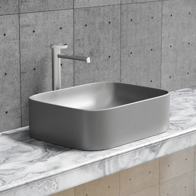 Раковина-чаша Ceramicanova Element 51 CN6052MH Антрацит матовый фарфор накладная