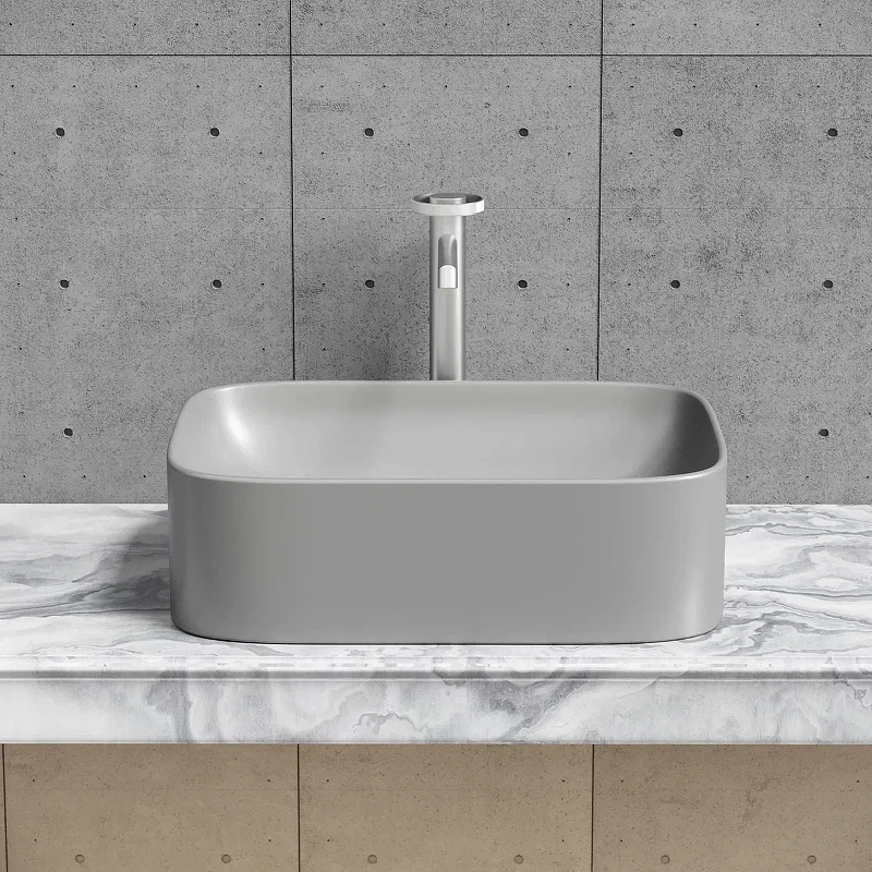 Раковина-чаша Ceramicanova Element 51 CN6052MH Антрацит матовый фарфор накладная