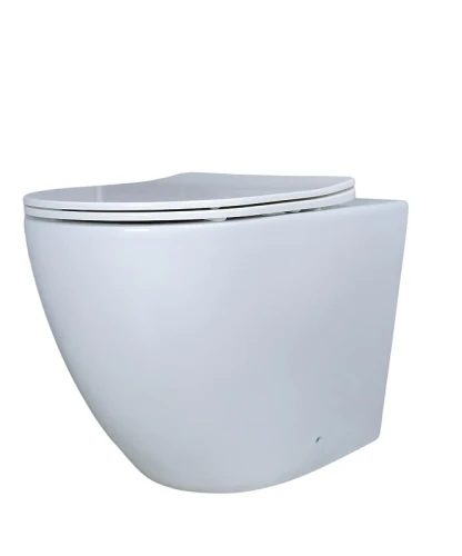 Унитаз Gid Convexo TRS-269 62213Y приставной цвет Белый с сиденьем Микролифт