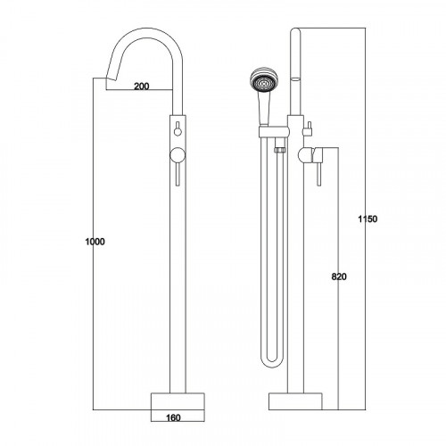 Смеситель для ванны Kaiser Merkur 26182