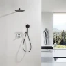 Душевая система Black&White Gravity GH-9301-GM 9301GM с термостатом цвет Gun Metal