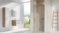 Душевая дверь Ravak Chrome CSD1-90 0QV70C00Z1 профиль Хром стекло Transparent