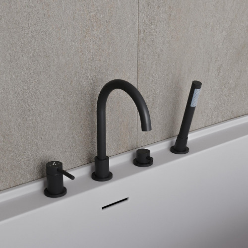 Смеситель на борт ванны Oliveeka Y OL-669017-BN цвет Никель матовый