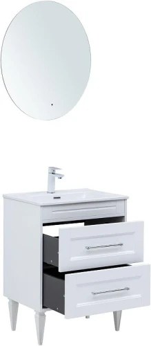 Тумба под раковину Aquanet Бостон New 60 306367 подвесная цвет Белый сатин