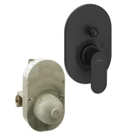Смеситель для душа Hansgrohe Rebris S 72449670S цвет Черный матовый