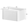 Тумба под раковину Boheme Armadi Art Voi 80 782-080-SF-D подвесная Stone Finish цвет Daphne
