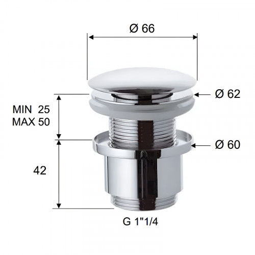 Смеситель для раковины Remer Dream D10L Хром латунь