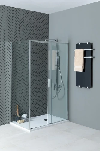 Душевой уголок Aquanet Pleasure Evo AE65-130x80-CT 130x80 324121 профиль Хром стекло прозрачное