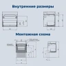 Тумба с раковиной Aquanet Агата 60 348184 подвесная цвет Белый сатин