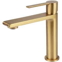 Смеситель для раковины Kaiser Serio 05311-3 Шлифованное золото латунь