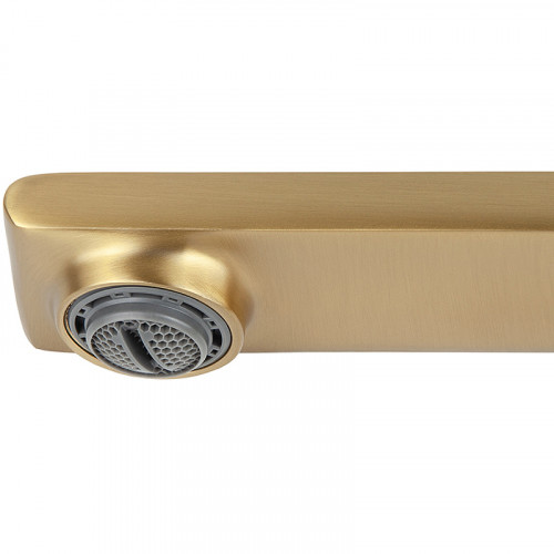 Смеситель для раковины Kaiser Serio 05311-3 Шлифованное золото латунь