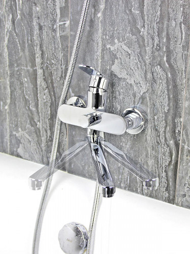 Смеситель для ванны Viko V-7305 универсальный Хром латунь на стену