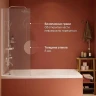 Шторка на ванну DIWO Анапа 70 MV-AN-70-CR профиль Хром стекло прозрачное