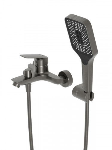 Смеситель для ванны BelBagno Due DUE-VASM-GM цвет Оружейная сталь