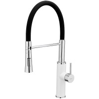 Смеситель для кухни Frap F4452-8 Белый Черный латунь