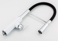 Смеситель для кухни Frap F4452-8 Белый Черный латунь