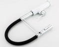 Смеситель для кухни Frap F4452-8 Белый Черный латунь