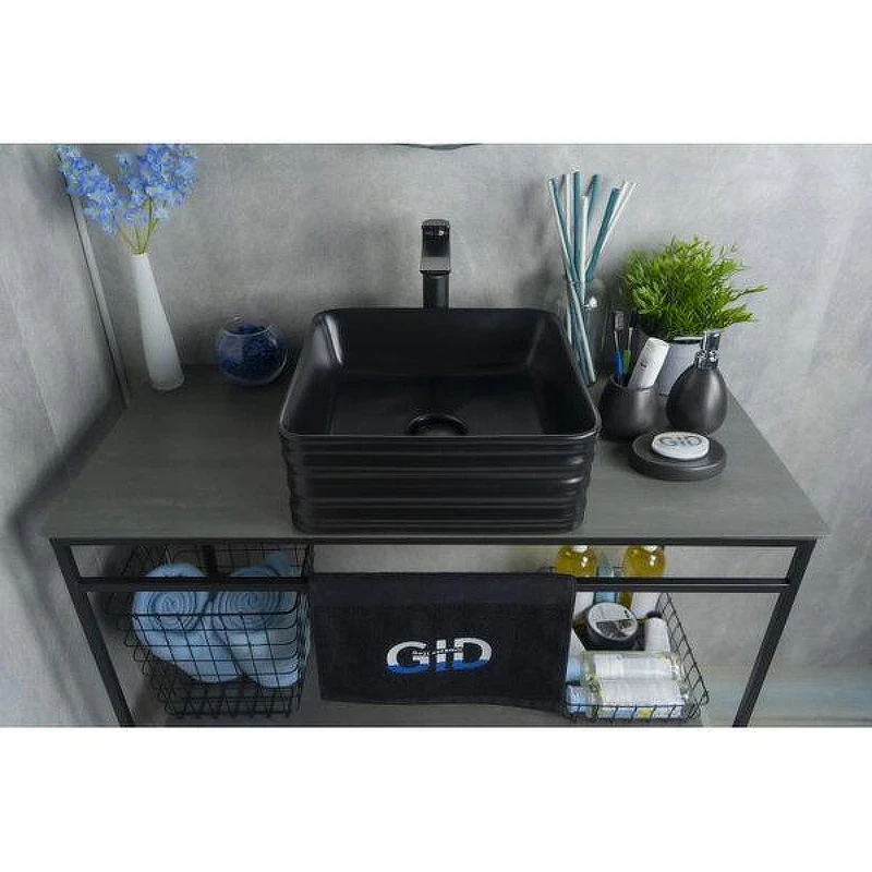 Раковина-чаша Gid Geometrico Bm965 38,5 53339 цвет Черный матовый