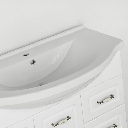 Тумба под раковину Style Line Олеандр-2 90 Люкс Рельеф пастель МДФ / ЛДСП