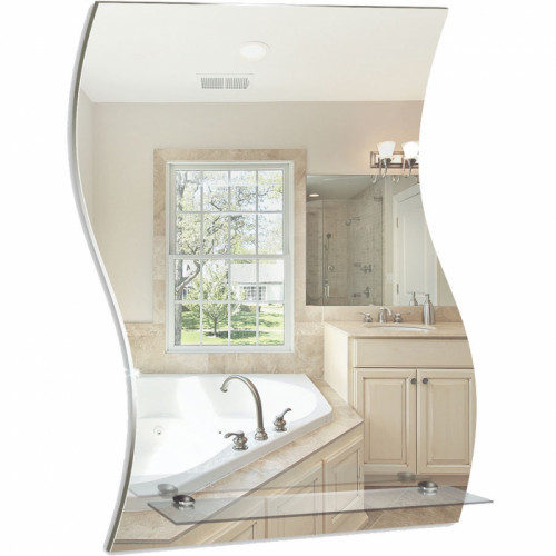 Зеркало Mixline Комфорт Волна 43 525473 с полкой