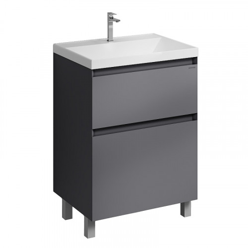 Тумба под раковину Grossman Меркадо 60 106071 цвет Графит матовый